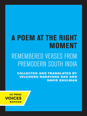 cover image of A Poem at the Right Moment